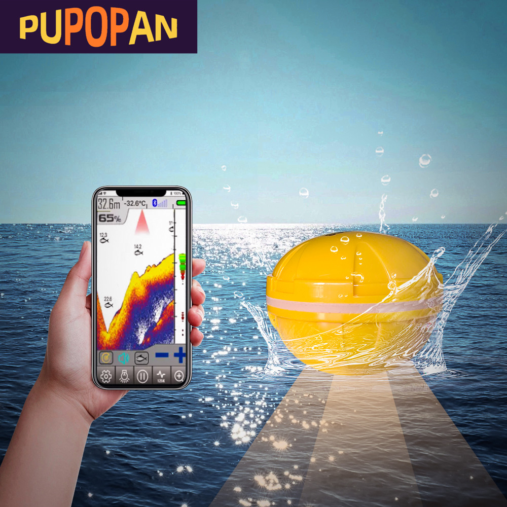 PUPOPAN 100 メートル真新しいスマートフォン魚群探 - Fish Finder Cable のレビューと価格