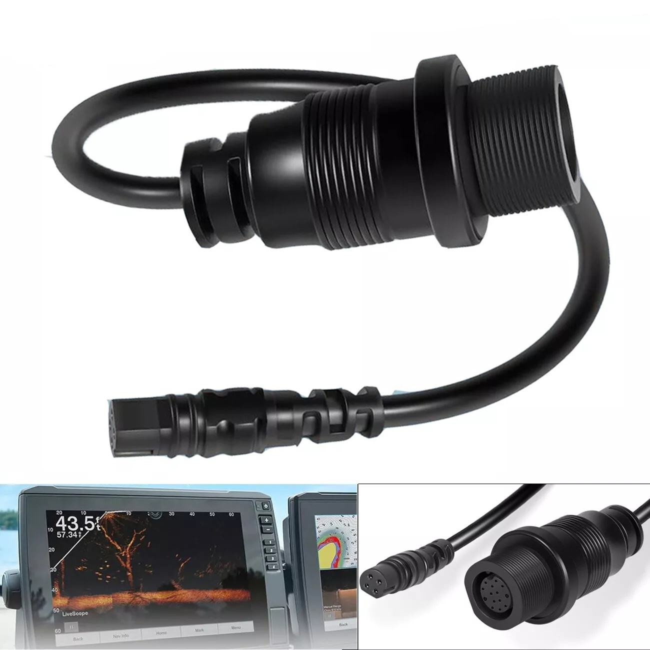 アダプターケーブルmkr-dsc-12, 4ピン,ガーミン, - Fish Finder Cable のレビューと価格